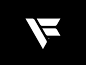 F flag f emblem mase logotype letter symbol monogram logo