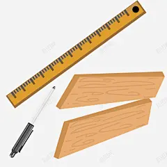 尺子记录笔卡通装修工具插画矢量图 水桶 矢量图 老虎钳 记录笔 锤子 锯子 长绳 元素 免抠png 设计图片 免费下载 页面网页 平面电商 创意素材