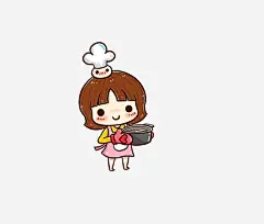 水彩女孩高清素材 卡通 厨师 女孩 手绘 元素 免抠png 设计图片 免费下载