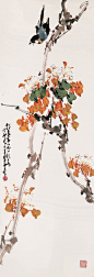 赵少昂花鸟作品