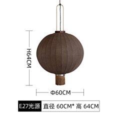 中式灯笼吊灯中国风复古餐厅日式民宿装饰灯手绘布艺禅意茶室吊灯-tmall.com天猫