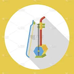 中国二胡乐器平面图标