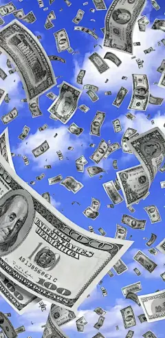 美金满天飞 财运壁纸 - 小红书