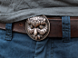 "Owliver" Belt Buckle : I'm working on a series of belt buckles with animal characters. This is the first one, called "Owliver". New gang members will join soon. This 3d printed buckle is "ready to use", all you need is a &am