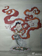 画师李云中 善财童子
