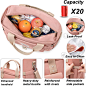 Amazon.com: Artelaris Lunch Bag for Women Men, Extra Large Lunch Tote for Work, Insulated Leak Proof Cooler Bag, Lunch Purse, Adult Meal Prep Lunchbox with Side Pocket Adjustable Shoulder Strap for Picnic(Pink): Home & Kitchen