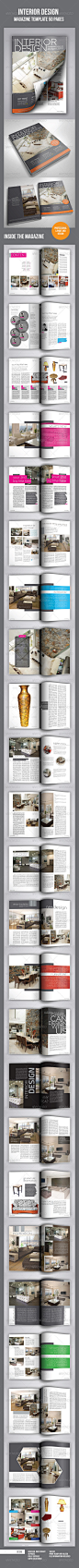 Interior Design Magazine Template (50 pages) - GraphicRiver Item for Sale