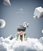 VR酷炫人工智能虚拟现实未来科技海报psd