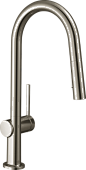 hansgrohe Kitchen sink mixers: Talis N, HighArc Kitchen Faucet, A-Style 2-Spray Pull-Down, 1.75 GPM, Art. no. 72846801