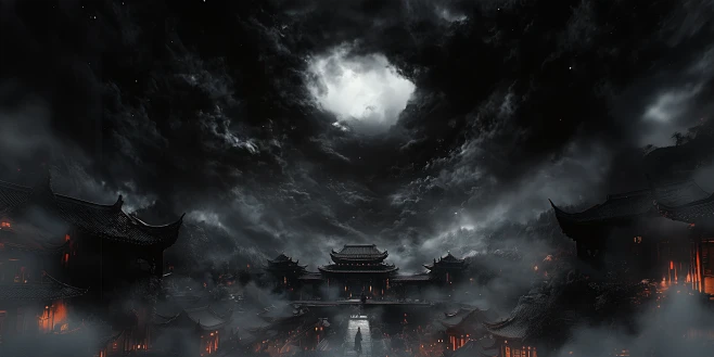 roni_0222_The_demons_appeared_in_the_dark_clouds图片_黑神话·悟空图片素材-花瓣网