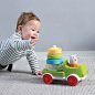 crawl n' stack - Taf Toys : 2 in 1 – colorful truck with a detachable stacker toy for baby’s fun and development