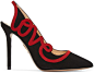 Charlotte Olympia - Black Suede 'Love' Heels