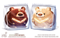Daily Paint 1863# Moonpie Bears by Cryptid-Creations