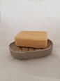 Concrete soap dish, soap plate, rustic style : Wanna add some chic to your bathroom? This concrete soap dish will do just that! I made them from concrete, and hand painted. comes in silver or gold. all products are carefully packed and gift wrapped. if it