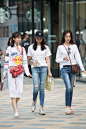 北京街拍更新，三只小仙女～