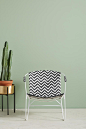 Slide View: 1: Woven Chevron Outdoor Chair