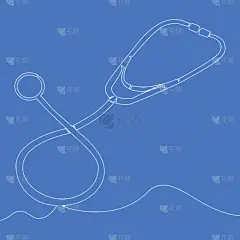 连续性,品牌名称,听诊器,铅笔画,数字1,专业人员,护士,轮廓,直的