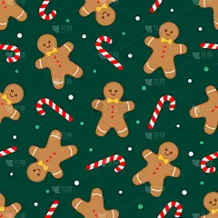 式样,绿色,甘蔗糖,姜饼男人,可爱的,贺卡,传单,食品,雪,壁纸