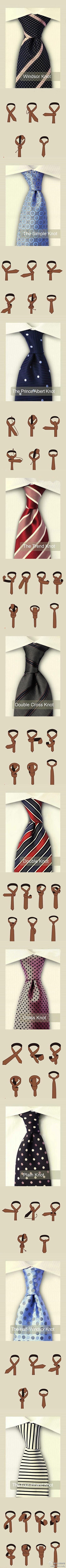 教你如何打领带，学会就可以给亲爱的他系领...