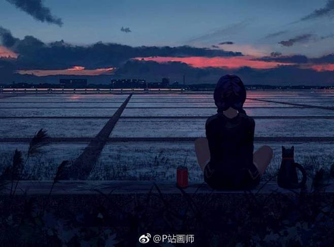 孤独的身影！来自新加坡画师 GUWEIZ...