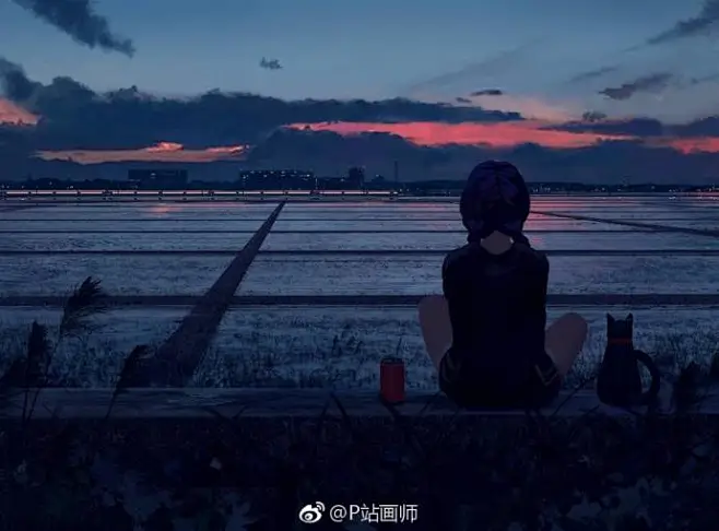孤独的身影！来自新加坡画师 GUWEIZ -花瓣网