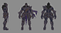 Turnarounds for his armor.