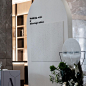 Photo by Mahassajan Wedding on February 08, 2024. May be an image of sink, display case, flower arrangement and text.