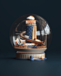 YOOX: Make a Wish : Make a Wish is Yoox international campaign for the christmas season 2017. Illustrated by Peter Tarka, five snow globes were created to showcase, in an abstract way, feature presents you can find at Yoox: the likeables, the desirables,