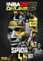 NBA2K Online2 - Cover Art : I was tasked with creating the cover artwork for NBA2K Online2, China's version of NBA2K. The artwork featured Donovan Mitchell of the Utah Jazz and Damian Lillard of the Portland Trailblazers. 