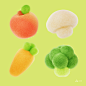 3D 3dart blender CGI cute Food  material model Render texture