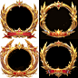 4fun_design_Round_frame_gold_texture_gorgeous_patternRed_and_ye_31e5b3f7-4bbf-4ab5-b9f5-147223497613