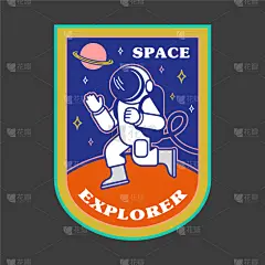 宇航员,技术,品牌名称,证章,儿童,行星,吉祥物,科学,长袖衫,探险