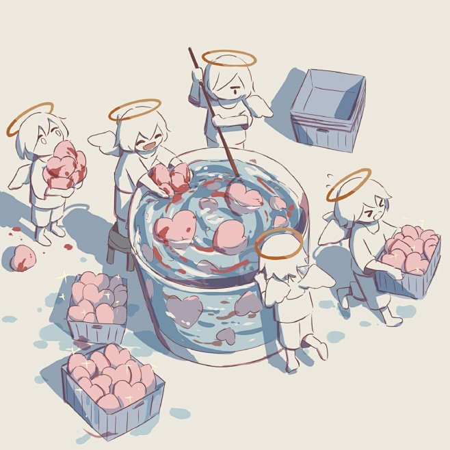 治愈 致郁 插画