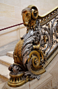 hadrian6:

Architectural Detail&#;160: Aries Newel Post. Chateau de Chantilly - Musee Conde Escalier d’Honneur. France. cast iron.
http://hadrian6.tumblr.com
