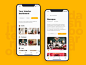Your house repair helper mobile shop interior white app ui design
