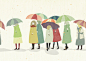 「傘の群」 by 「fco」