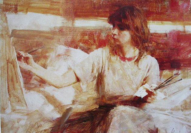 美国当代著名艺术家理查德斯契米德richardschmid油画4