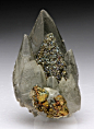 Calcite with Chalcopyrite/Marcasite