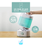 Bear/小熊加湿器家用大容量办公卧室旋钮雾量客厅双净化香薰-tmall.com天猫