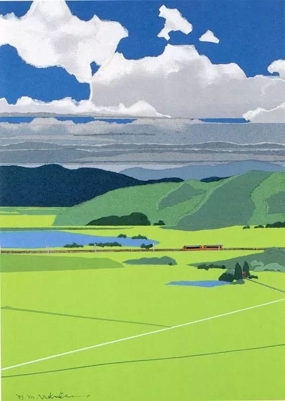 96岁画家内田正泰简约日系画风