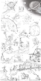 小王子 插图 少儿 线条 源文件 单色线条 全套 整套 插画 书籍 图画 联想 幻想 梦幻 飞机 火车 星球 好奇 国王 商人