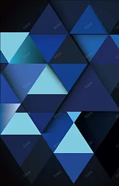 蓝色对称三角形背景矢量图 高清背景设计图 背景 设计图片 免费下载 页面网页 平面电商 创意素材