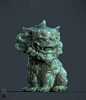 SuanNi, Zhelong Xu : SuanNi is a mysterious Chinese legendary beast.Work for Substance stream in China on March 25th .Just for fun,testing a Jade material and sss render in Iray.