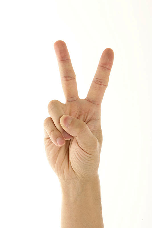 胜利手势高清图片图片