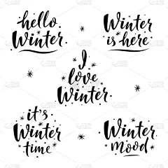 短语,文字,冬天,简单,贺卡,灵感,雪,模板,动机,马克杯