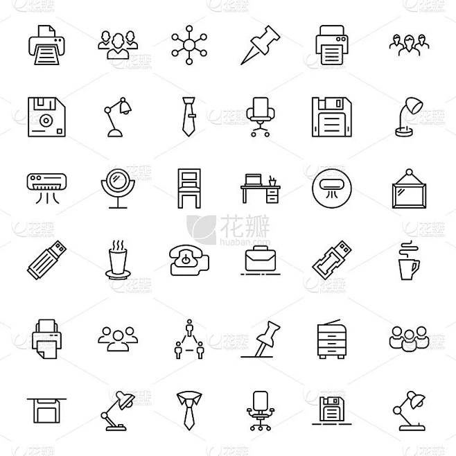 Office icon set.图片_其他图片图片素材-花瓣网