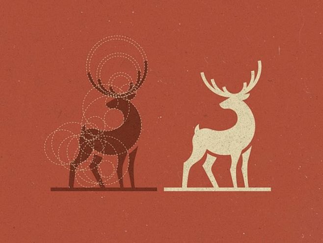 动物logo设计 麋鹿