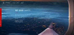 飞机窗外的城市夜景海报背景高清素材 网页 设计图片 页面网页 平面电商 创意素材