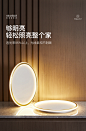 希尔顿卧室吸顶灯现代简约led超薄阳台书房灯轻奢全铜北欧灯具-tmall.com天猫
