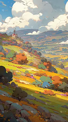 秋天秋季秋日场景风景背景